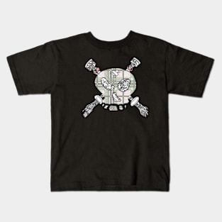 Skull & Cross-Drones Faded Kids T-Shirt